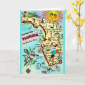 Koel Kleurrijke Florida Kaart (Gele Bloem)