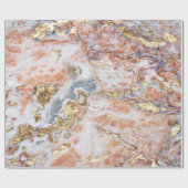 Koel kleurrijke goudmarmer cadeaupapier (Vlak)