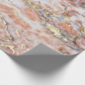 Koel kleurrijke goudmarmer cadeaupapier (Hoek)