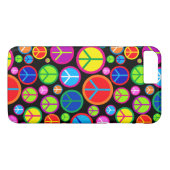 Koel kleurrijke Groovy-vredessymbolen Case-Mate iPhone Case (Achterkant (Horizontaal))