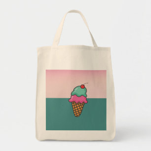 Koel Kleurrijke IJshoorntjes -Persoonlijk Tote Bag