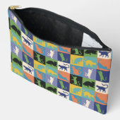 Koel kleurrijke katten op vierkantspleinen etui (Open)