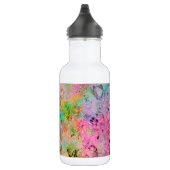 Koel kleurrijke neonkleuren abstract marmer afbeel waterfles  (Rechts)