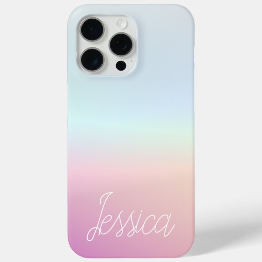 Koel Kleurrijke Ombre Verlopen & Uw Script Case-Mate iPhone Case (Achterkant)