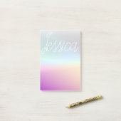 Koel Kleurrijke Ombre Verlopen & Uw Script Post-it® Notes (Op bureau)