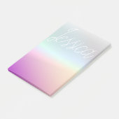 Koel Kleurrijke Ombre Verlopen & Uw Script Post-it® Notes (Schuin)