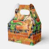 Koel kleurrijke stedelijke graffiti met Faux Glitt Bedankdoosjes (Achterkant)