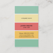 Koel kleurrijke striptekening professionele schild visitekaartje (Voorkant)