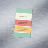 Koel kleurrijke striptekening professionele schild visitekaartje magneet (Voorbeeld)