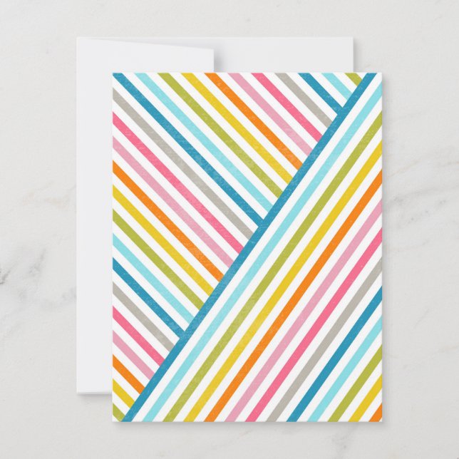 Koel kleurrijke trendy twee manieren over strepen (Voorkant)