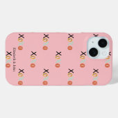 Koel Kleurrijke "XOXO" Hartjes Valentijnsdag Case-Mate iPhone Case (Achterkant (horizontaal))