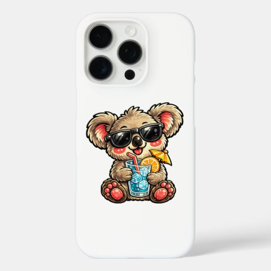 Koel Koala Drank Case-Mate iPhone Case (Achterkant)