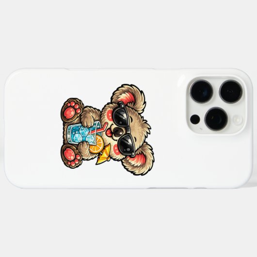Koel Koala Drank Case-Mate iPhone Case (Achterkant (horizontaal))