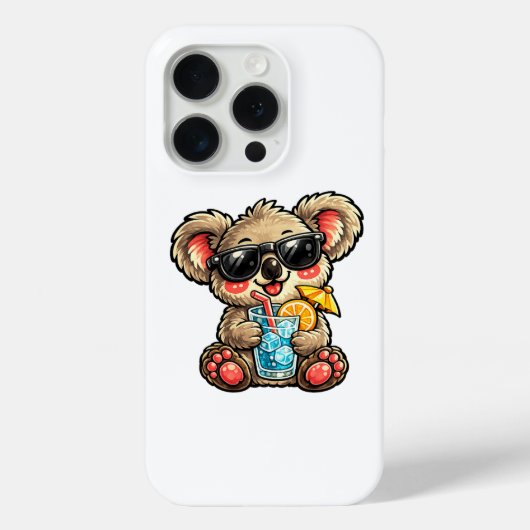 Koel Koala Drank Case-Mate iPhone Case (Achterkant)