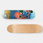 Koel Koi Vis Skateboard - Aangepaste Maten (Horizontaal)