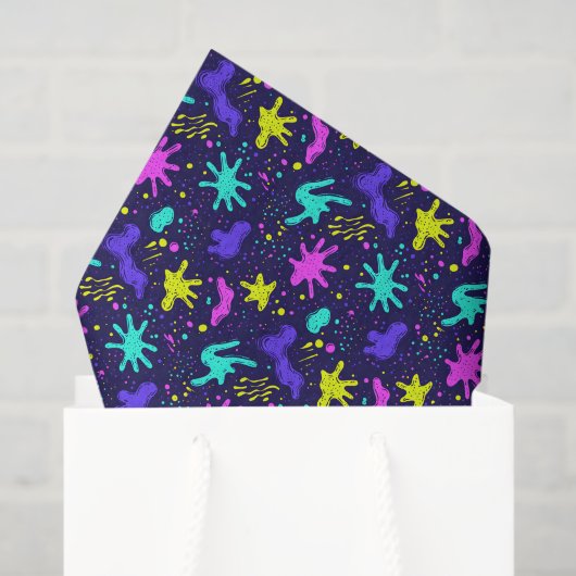 Koel komisch graffiti tegelpatroon  tissuepapier (Cadeauzakje)