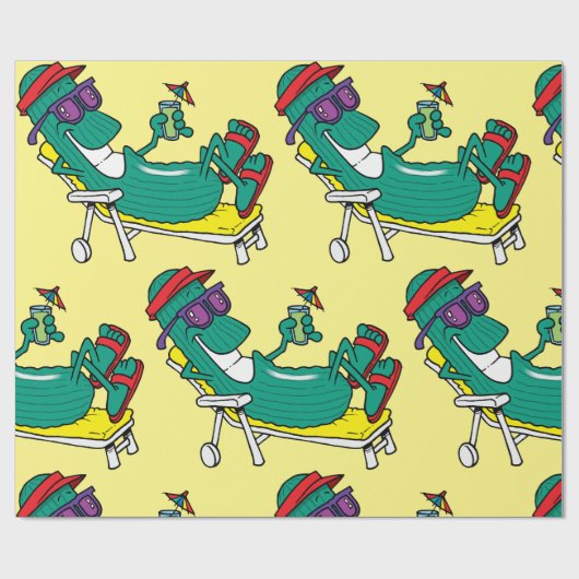 Koel komkommer cadeaupapier (Vlak)