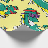 Koel komkommer cadeaupapier (Hoek)