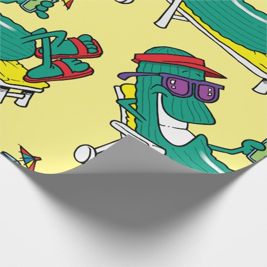 Koel komkommer cadeaupapier (Hoek)