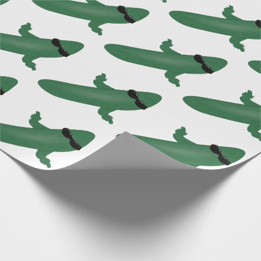 Koel komkommer cadeaupapier (Hoek)