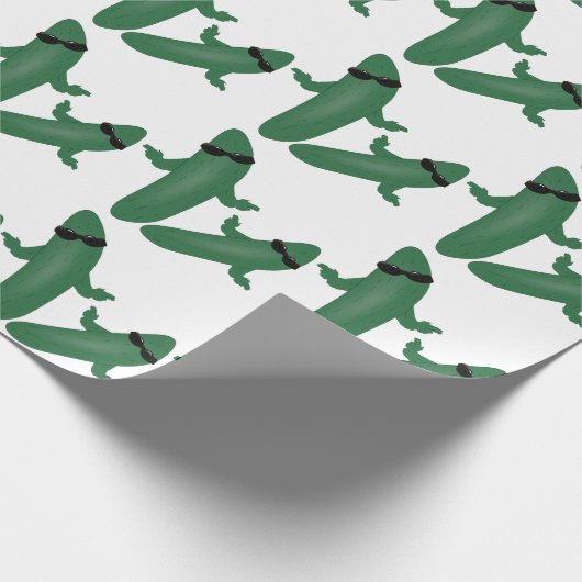 Koel komkommer cadeaupapier (Hoek)