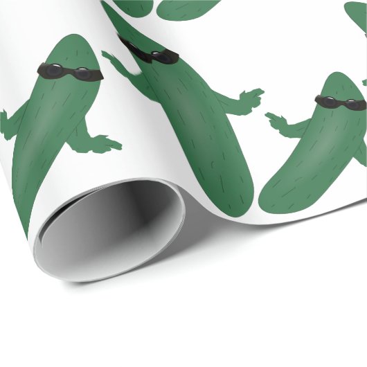 Koel komkommer cadeaupapier (Rol Hoek)