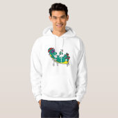 Koel komkommer hoodie (Voorkant volledig)