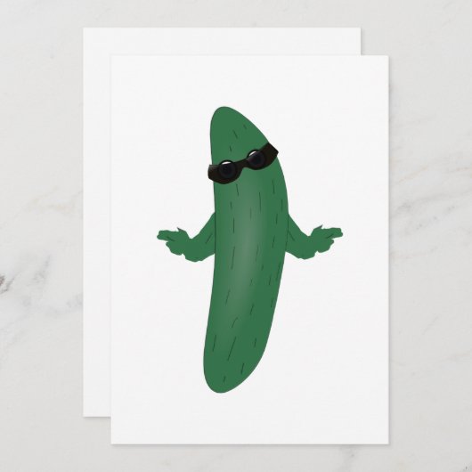 Koel komkommer kaart (Voorkant / Achterkant)