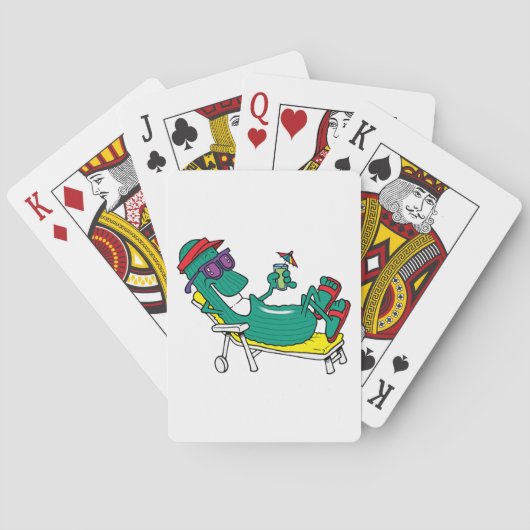 Koel komkommer pokerkaarten (Achterkant)