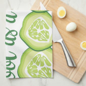 Koel komkommer theedoek (Quarter Fold)