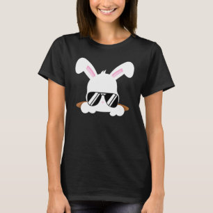 Koel konijn met zonnebril Stomme Bunny Animal Pet T-shirt