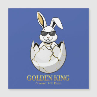 Koel Konijn Zonnebril Gouden Koning Grappige Konij