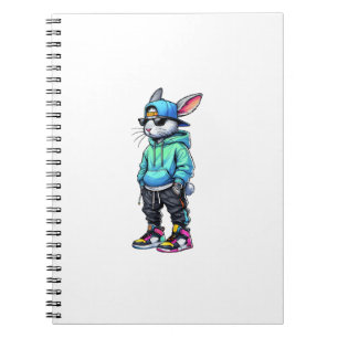 Koel konijn zonnebril Pasen voor jongens M Notitieboek