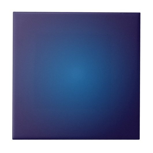 Koel korrelig diepblauw vignette-effect tegeltje (Voorkant)