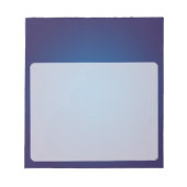 Koel korrelig diepblauw vignetteffect notitieblok (Voorkant)