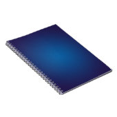 Koel korrelig diepblauw vignetteffect notitieboek (Rechterzijde)