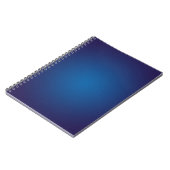 Koel korrelig diepblauw vignetteffect notitieboek (Linkerzijde)