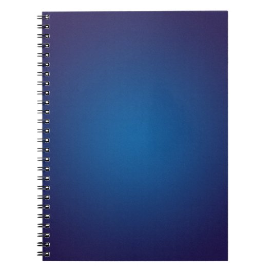 Koel korrelig diepblauw vignetteffect notitieboek (Voorkant)