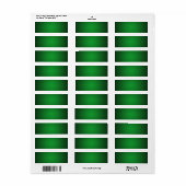 Koel korrelig groen-zwart vignetteffect etiket (Full Sheet)