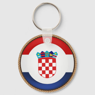 Koel Kroatische vlag Sleutelhanger