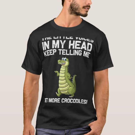 Koel krokodil voor mannen Alligator Zookeeper Z T-shirt (Voorkant)