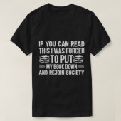 Koel kunstwerk voor mannen Novel Book Nerd T-shirt (Design voorkant)
