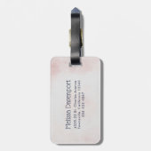 Koel lama in een zonnebril met een hoge zonnebril bagagelabel (Achterkant verticaal)