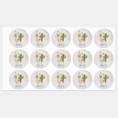 Koel lama in een zonnebril met een hoge zonnebril labels (Vel)