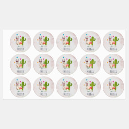 Koel lama in een zonnebril met een hoge zonnebril labels