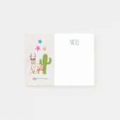 Koel lama in een zonnebril met een hoge zonnebril post-it® notes (Voorkant)