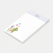 Koel lama in een zonnebril met een hoge zonnebril post-it® notes (Schuin)