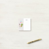 Koel lama in een zonnebril met een hoge zonnebril post-it® notes (Op bureau)