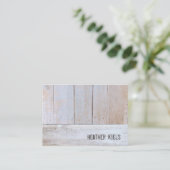 Koel Land Rustisch geregenereerd hout Visitekaartje (Staand voorkant)