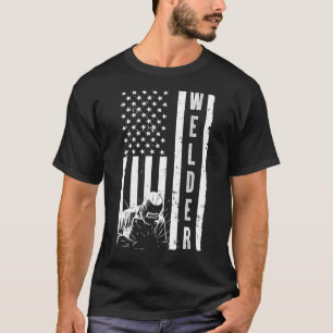 Koel - lassen Amerikaanse vlagkunst voor mannen - T-shirt